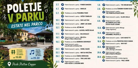 Poletje v parku, letak