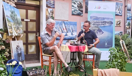 Z leve: Zdravko Marenčič, Dean Jelačin (foto: Občina Izola)