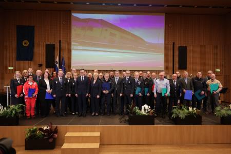 Svečanost ob svetovnem dnevu Civilne zaščite. Foto: gov.si.