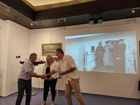 z leve: Gorazd Budal, Vesna Rebec in Franco Juri 